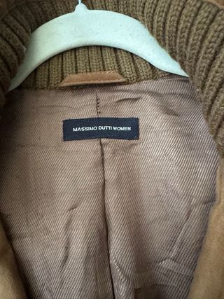 Massimo Dutti Chaqueta Ante y Punto