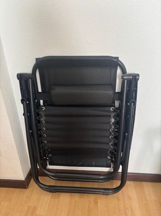 2 Lettini Pieghevoli in Tela e Metallo