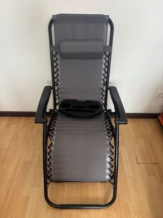 2 Lettini Pieghevoli in Tela e Metallo