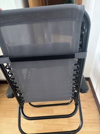 2 Lettini Pieghevoli in Tela e Metallo