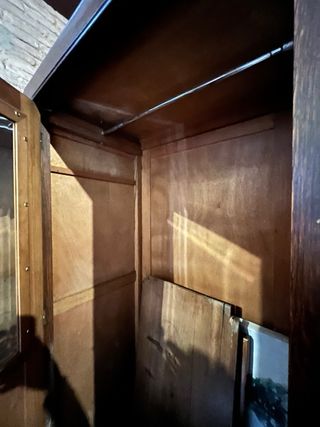 Armario antiguo madera maciza para restaurar