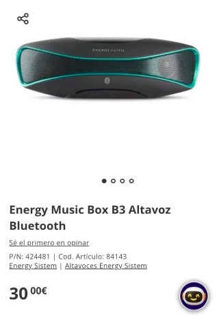 Altavoz Energy Sistem Negro y Verde