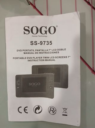 Reproductor DVD Portátil SOGO SS-9735