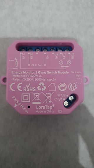 LoraTap Módulo Interruptor Wi-Fi 2 Gang