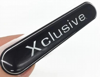 2x pegatina impermeable para coche emblema