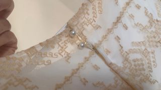 Vestido Comunión Rosa Clará Beige/Blanco