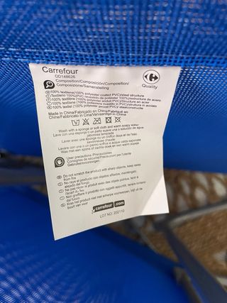 Silla Camilla Plegable Playa Azul