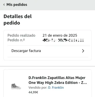 Zapatillas D.Franklin One Way Zebra Talla 37