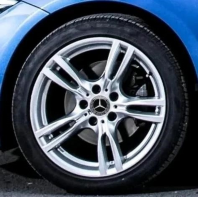 2x TAPAS MERCEDES 75MM A1714000025 negro