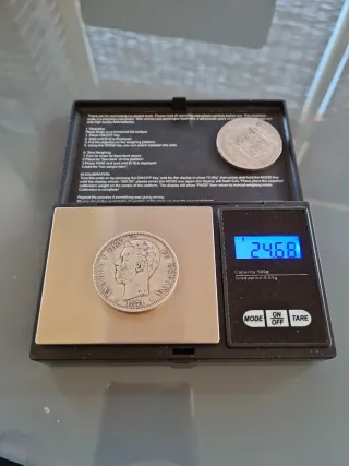 Dos duros plata Alfonso XII 1871 y 1875