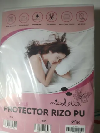 Protector  colchón Nicoletta Rizo  90 135.. nuevo