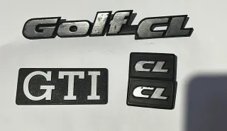 Anagrama Emblema Insignia Volkswagen Golf