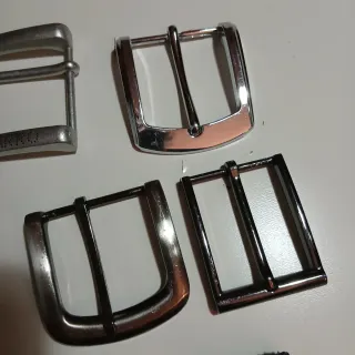 Lotto fibbie per cinture uomo 9 pezzi
