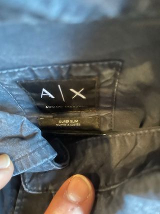 Camisa azul manga larga