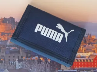 2 Carteras Puma Hombre Azul Marino y Negro