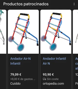 Andador infantil ortopedia FORTA AIR-N