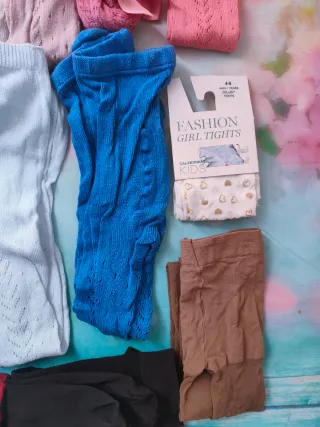 Lote leotardos perlé calados talla 4 + Regalo