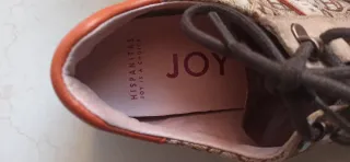 Deportivas Hispanitas Piel Beige/Marrón. Talla 38