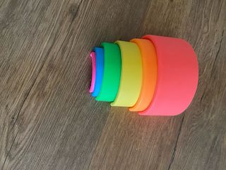 Juguetes apilables de silicona para bebés