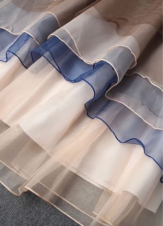 Completo donna blu e marrone