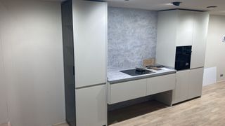 Muebles Cocina Exposición Beige/Gris