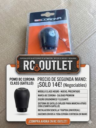 Pomo BC Corona Class Negro ¡Nuevo a estrenar!