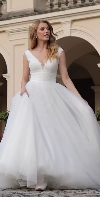 Abito da sposa ANGELA BIANCA Taglia 42