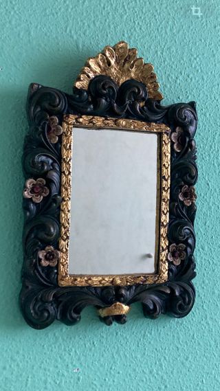 Pareja Marcos Vintage antiguos Barroco ornamentado