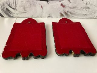 Pareja Marcos Vintage antiguos Barroco ornamentado