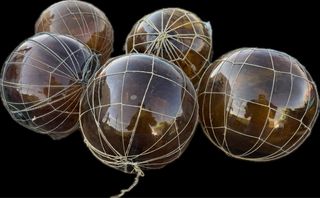 Boyas antiguas de cristal (Set de 5)