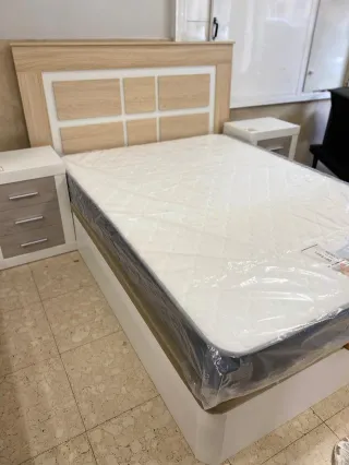 Canape abatible madera y tela