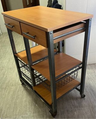 Mueble Cocina Madera y Metal.