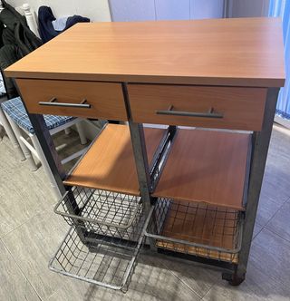 Mueble Cocina Madera y Metal.