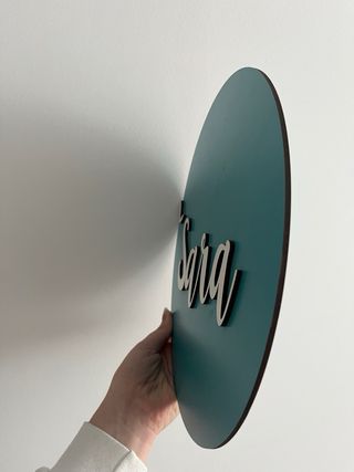 Decoración nombre Sara madera