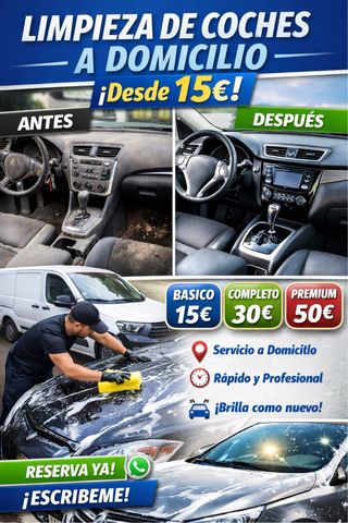 Limpieza de coches a domicilio