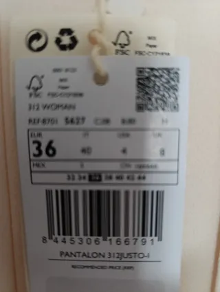 Pantalón Mango beige sin estrenar