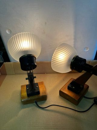 Coppia Lampade da Tavolo Design anni 70