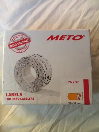 Etiquetas METO Original 26x12mm