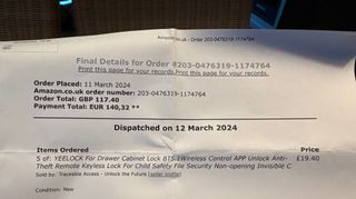 5 x Yeelock Smart Drawer & Cabinet Locks