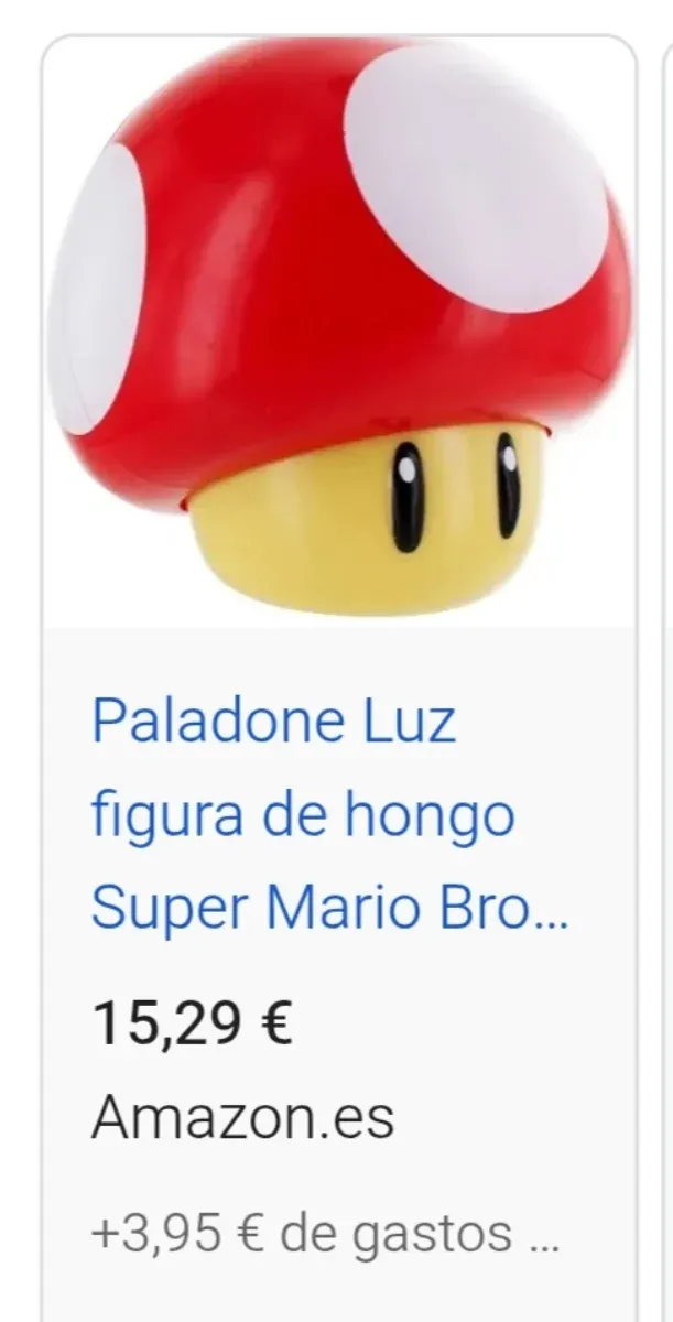 Lámpara Seta Super Mario Bros con Sonido