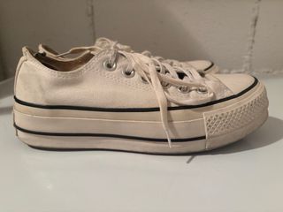 Converse blancas plataforma talla 36