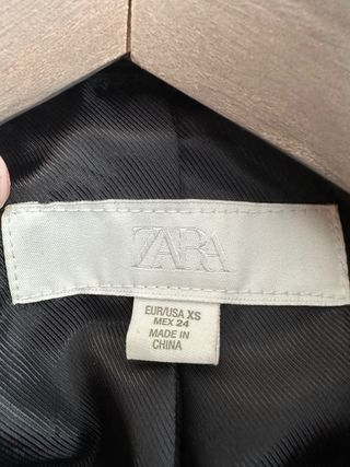 Chaqueta Piel Negra Talla XS