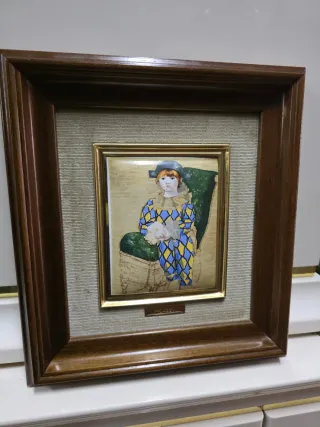 Cuadro Arlequín Picasso Esmalte