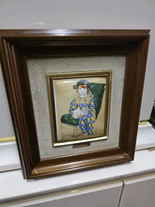 Cuadro Arlequín Picasso Esmalte