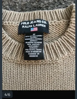 Jersey Polo Ralph Lauren Beige