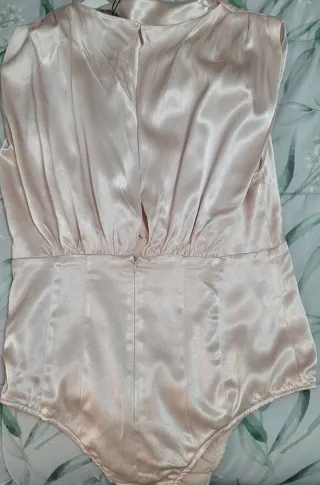 Body Zara Satén Rosa