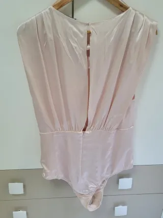 Body Zara Satén Rosa