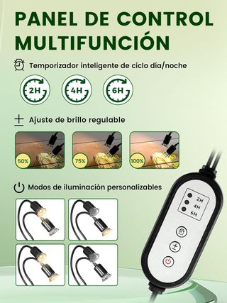 GlowUp Lampara Tortuga de Tierra con Temporizador,