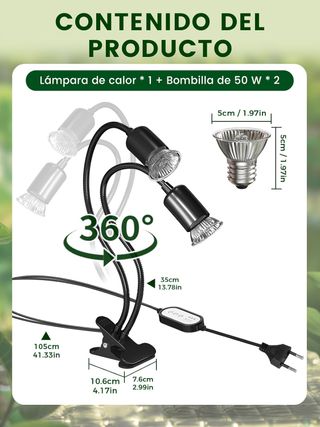 GlowUp Lampara Tortuga de Tierra con Temporizador,