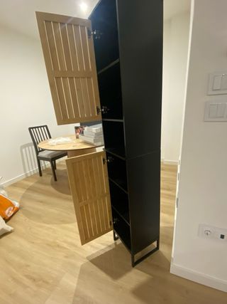 Mueble baño madera y metal